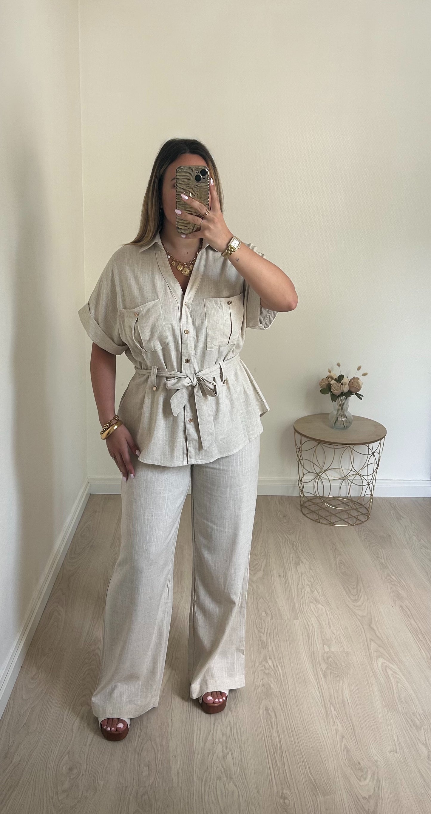 Ensemble beige