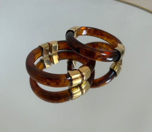 Bracelet jonc marron