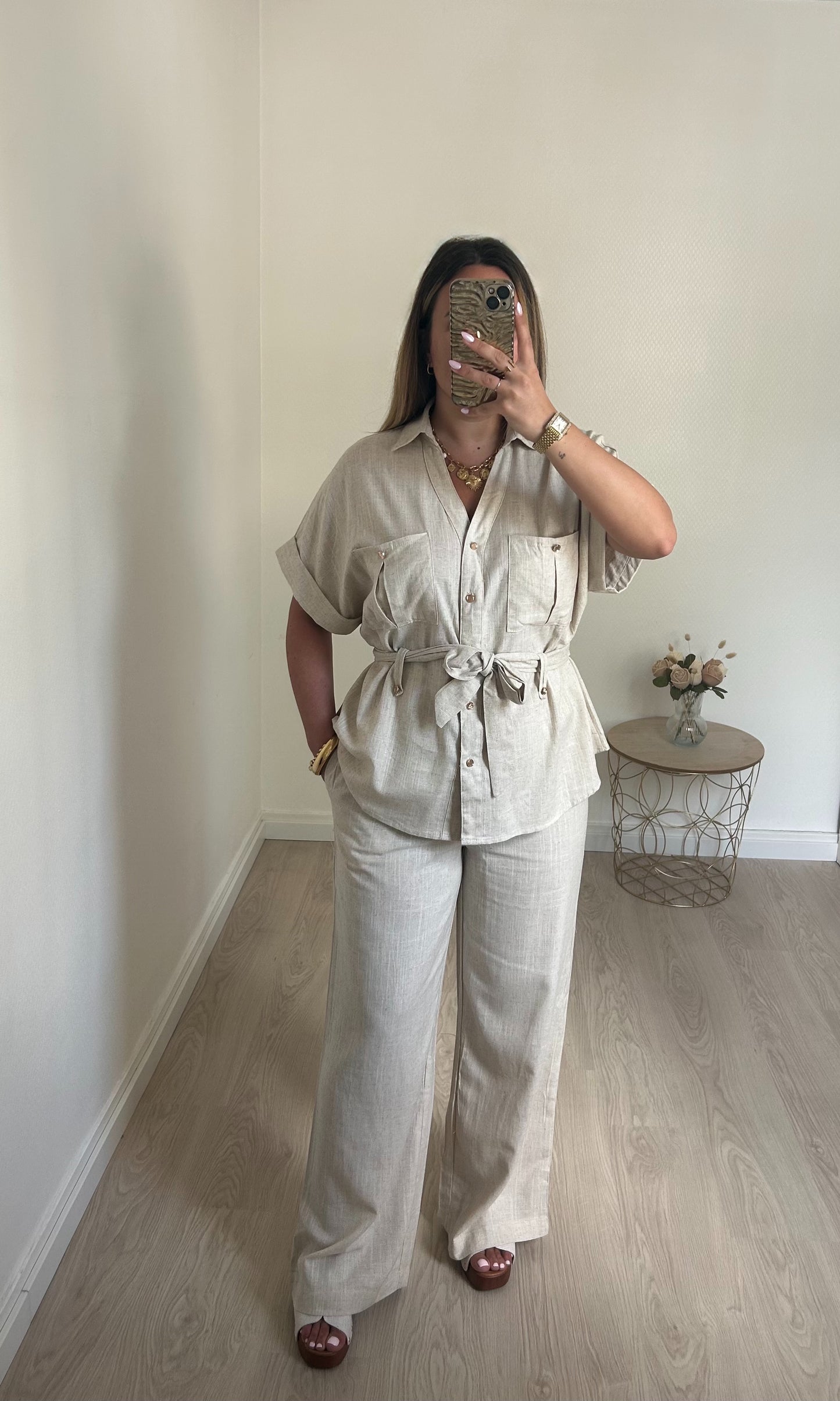 Ensemble beige